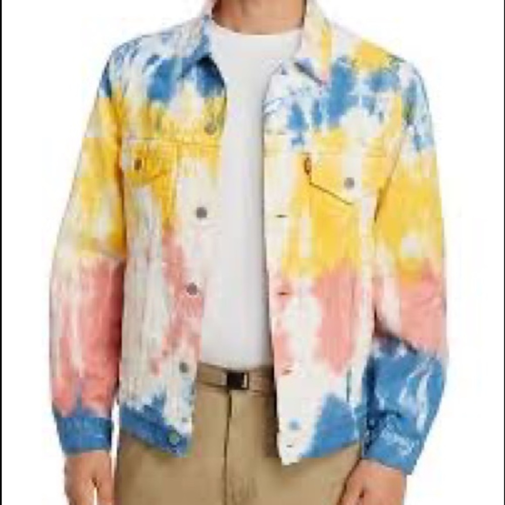 Levi’s tye dye jean mens Levi’s jacket.